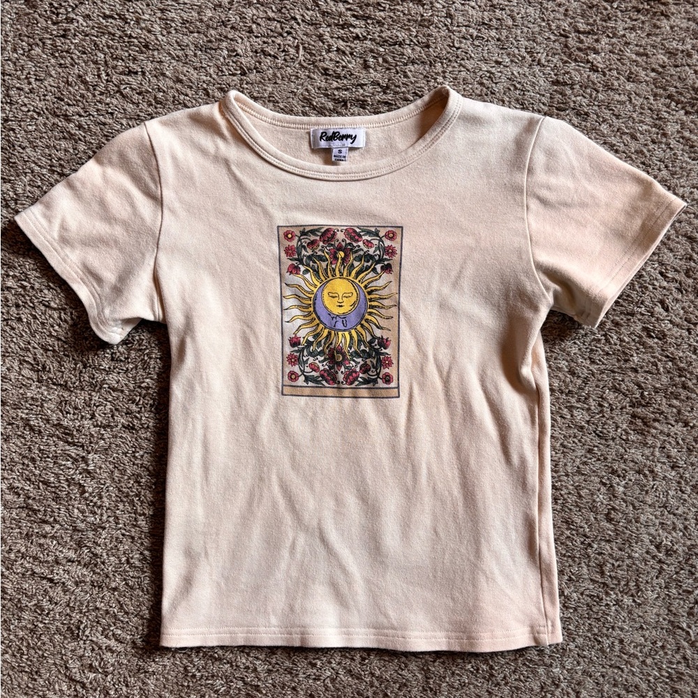 Women's Cream Sun Graphic Tee
